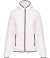 KB6111 Kariban Ladies Lightweight Hooded Padded Jacket White colour image